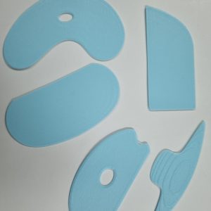 Kit 6 lamas plasticas p/alfareria-ceramica