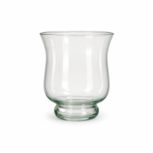 Portavela de vidrio, modelo copa de 9x10cm