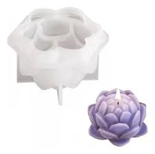 Molde silicona Flor de Loto Rosa
