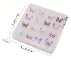 Molde de Silicona 16 Mariposas Mini