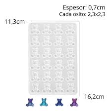 Molde De Silicona 24 Ositos Mini