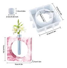 Molde de silicona Florero Para Tubo