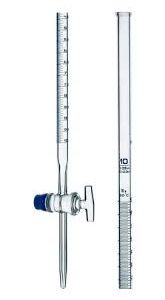 Bureta de 10 ml Robinete de Vidrio