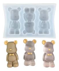 Molde De Silicona 3 Ositos