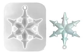 Molde De Silicona Copo De Nieve 5,5cm