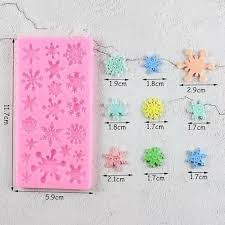Molde De Silicona Copos de Nieve