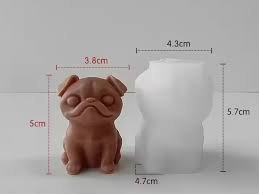 Molde silicona Perro 3D