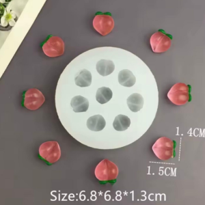 Molde Silicona  8 Duraznos Mini