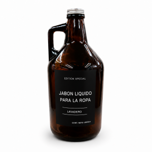 Botella Growler 1900 cc c/Etiqueta  Jabón Liquido