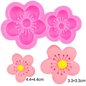 Molde Silicona Florcitas x 2