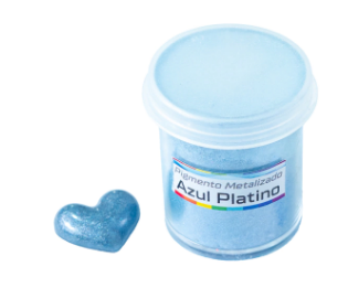 Pigmento Metálico Azúl Platino x 5 grs