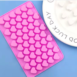 Molde Silicona 60 Corazones Mini