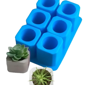 Molde Silicona 6 Macetas