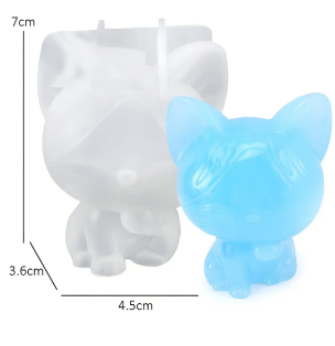 Molde Silicona Gato