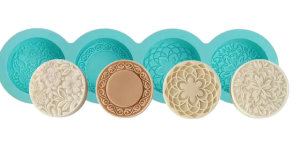 Molde Silicona jabones con Mandalas