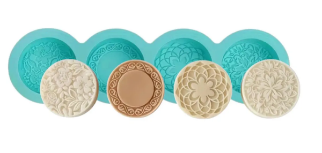 Molde Silicona jabones con Mandalas